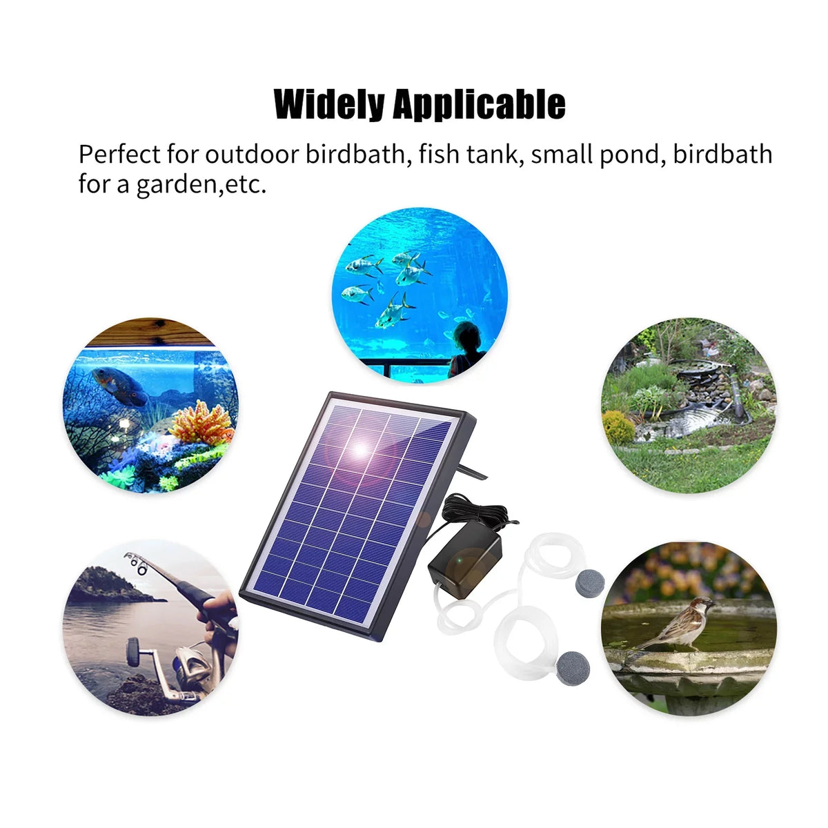 Aerator Aerator Stones 2 Pond Pump Oxygenation Air Aerator Air Fish Pump pump, Air Stones Bubble BubbleAerator Fish Pool Air Fish6w Pump With Solar Air GoolRC Yaliya Bubble Pump