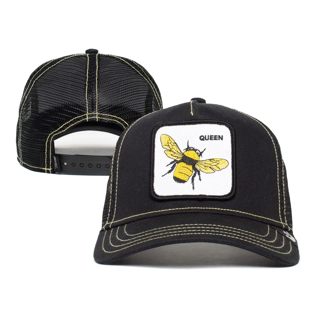 Size Black Hat, Trucker Adjustable Farm The Bee), One Unisex Original Snapback Bros. (Queen Goorin