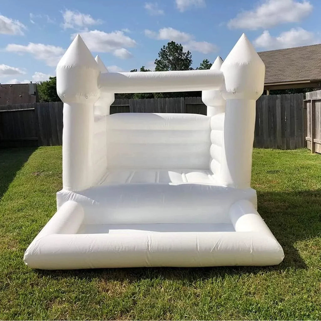 Outdoor & Bounce Jump PVC House Connsann Grade Commericial Blower Pit Castle Party White Indoor Ball with for Kids