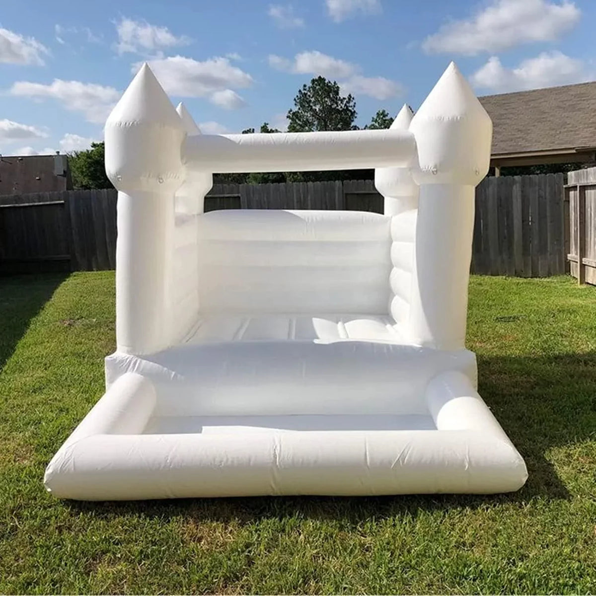 Outdoor & Bounce Jump PVC House Connsann Grade Commericial Blower Pit Castle Party White Indoor Ball with for Kids