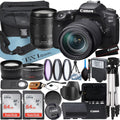'+ Lens SanDisk DSLR Card + Camera Bundle Case Accessory 90D with EOS USM IS + Wideangle + ZeeTech 64GB Tripod + 18-135mm Canon