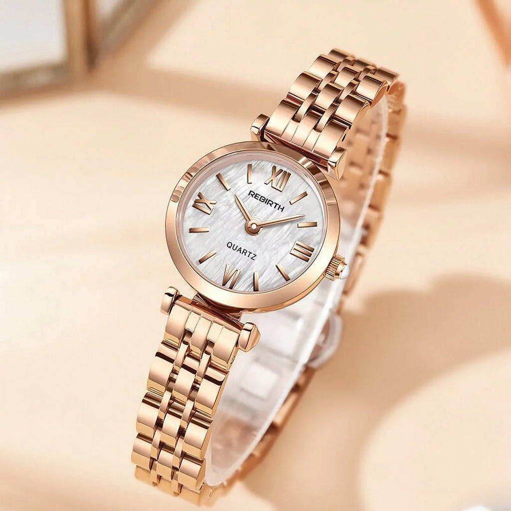 Desgin Steel Female Watches Wrist Watch Stainless 2022 Rose Fashion Watch Stylish for Creative Ladies Gold reloj Women Quartz