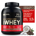 Nutrition, Protein Chocolate lb, 100% 5 Whey Standard Optimum 71 Coconut, Gold Servings Powder,