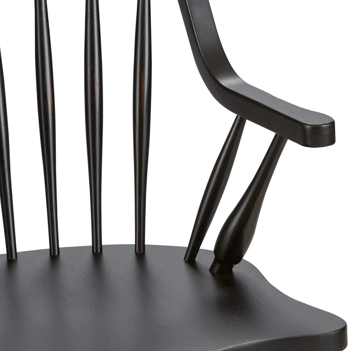 Chair, X Windsor Arm D25 Black H41, Back X W25