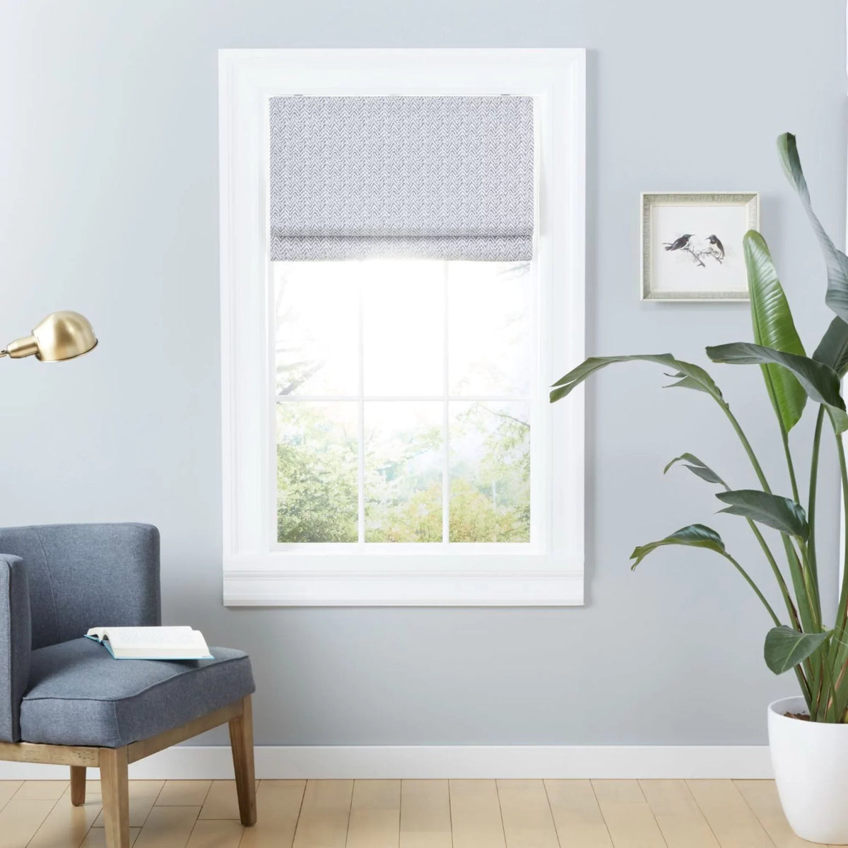 Dark Home Roman Esme Total Exclusive 34"x64", Blackout Grey Shade,