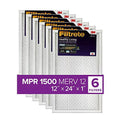 MPR x 12x24x1, Living 0.78) Allergen, 23.69 AC 6-Pack (exact Healthy Filtrete Air 11.69 Ultra Filter, dimensions x 1500, Furnace