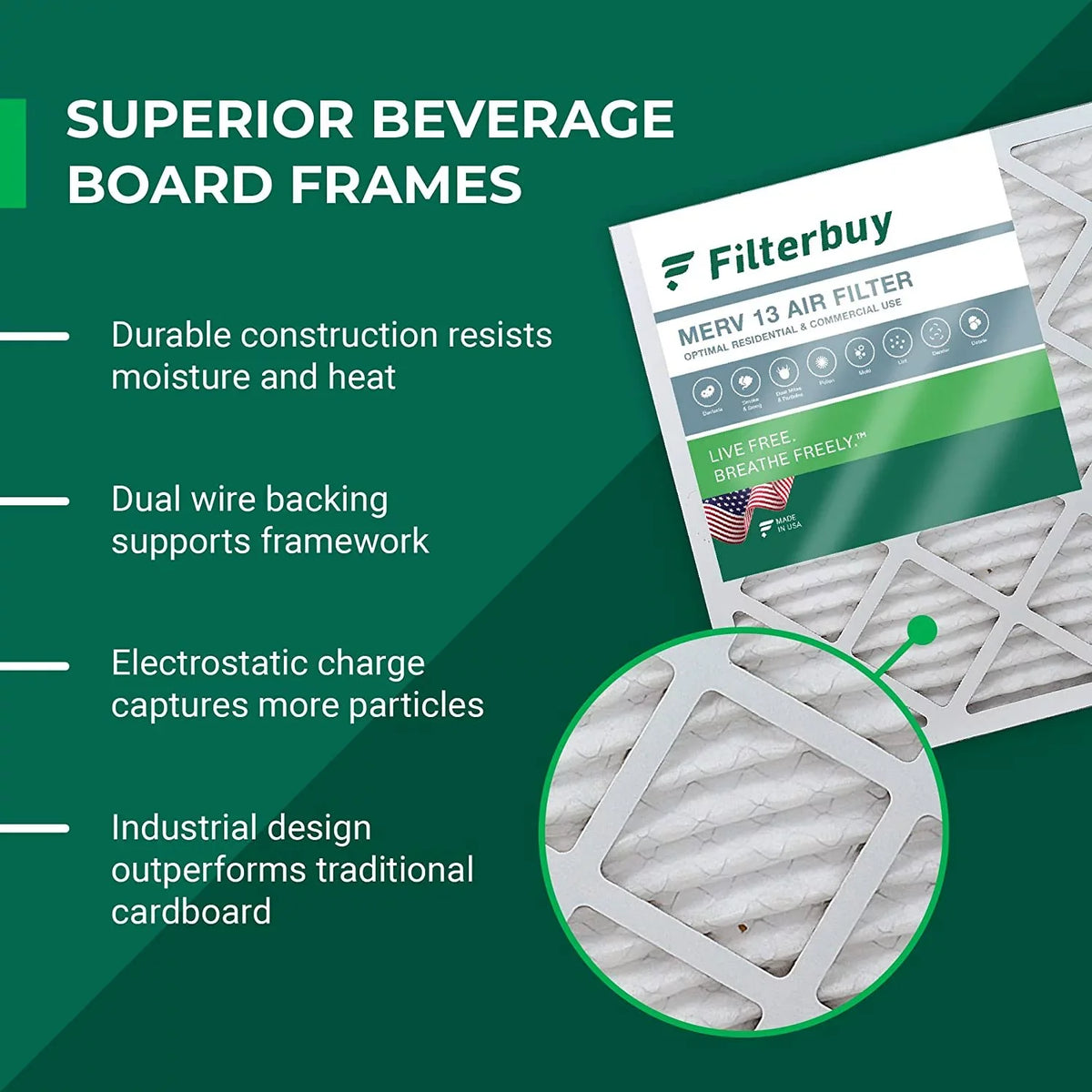 AC 25x32x1 Filters 13 HVAC (12-Pack) Pleated Air Filterbuy Furnace MERV