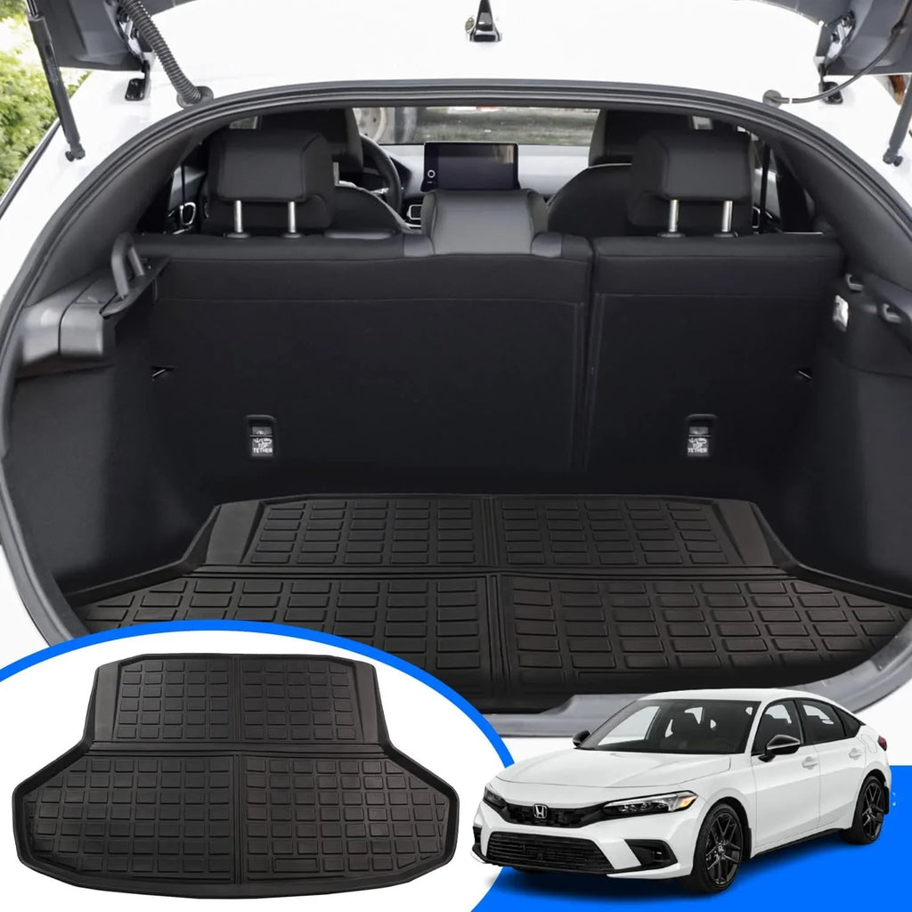 Tray 2023 2022-2024 Honda All fit Cargo Liner Trunk Cover , 2022 Black Honda Mat Civic Weather Floor for Trunk 2024 Accessory Civic Cargo Rear Rear