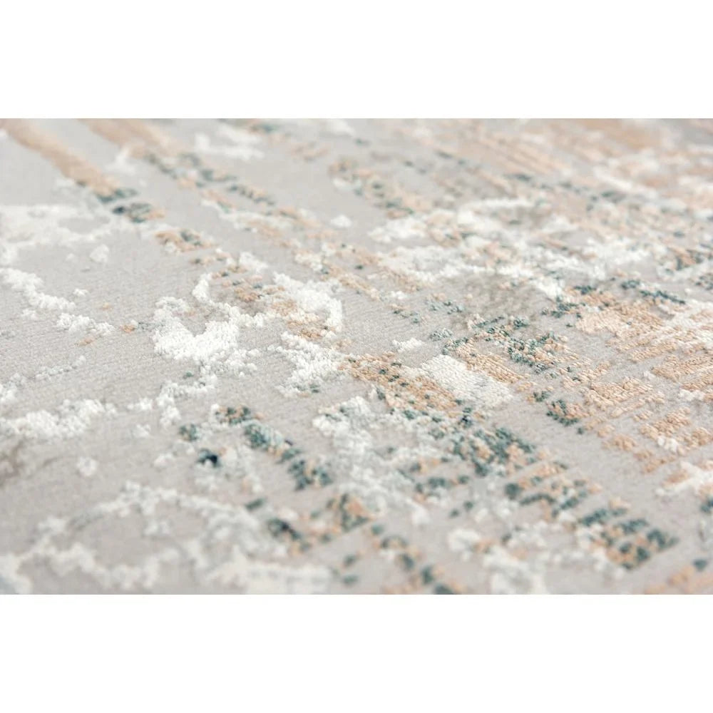 Glamour Gray Decor Ivory Power-Loomed 7'10"x9'10" / Area Alora /Ivory Rug Gray /