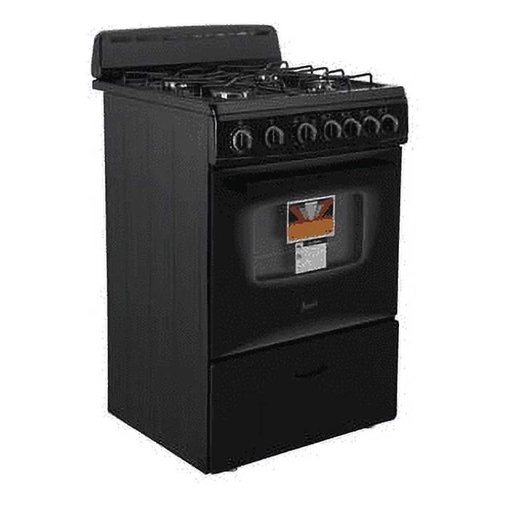 Range 24" Gas (GR2415CB) Oven, Compact in Black Avanti