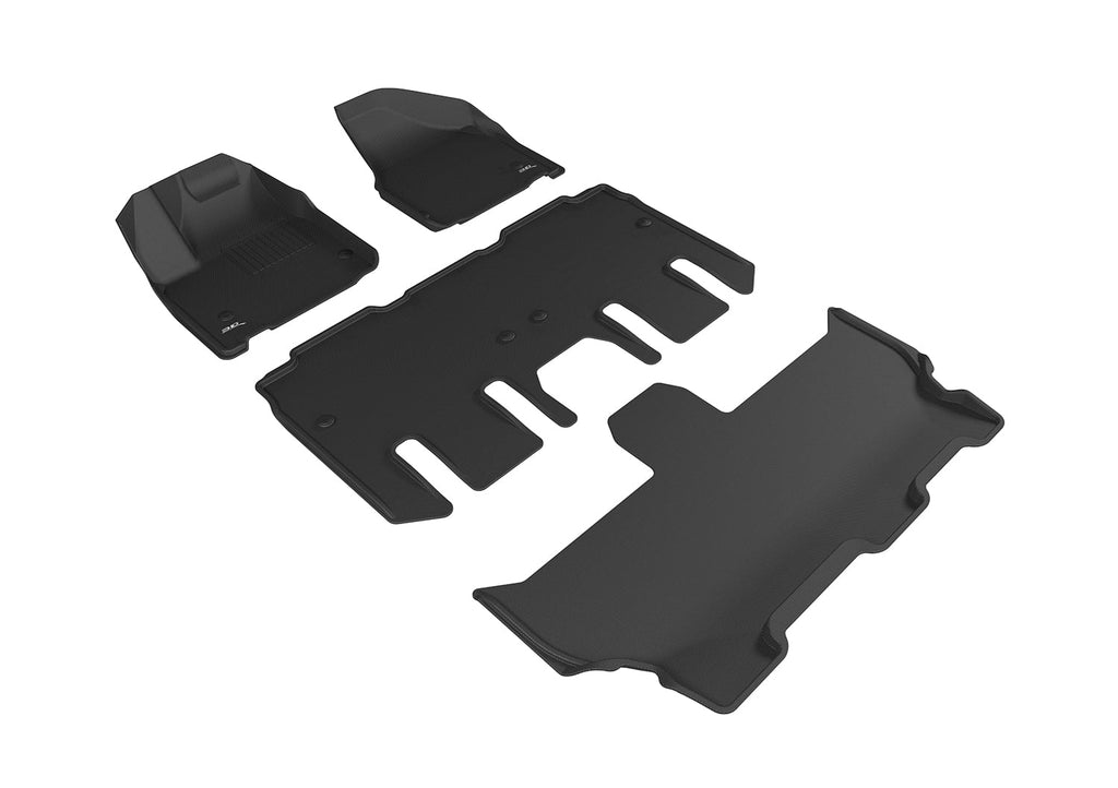 '- CHRYSLER 3D Mat (BLACK) PACIFICA/VOYAGER Set MAXpider Floor Full with compatible KAGU 2020-2024