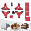 Universal Fichiouy Kit Mover Mover Red Dolly Alloy Furniture Furniture Steel Wheel with