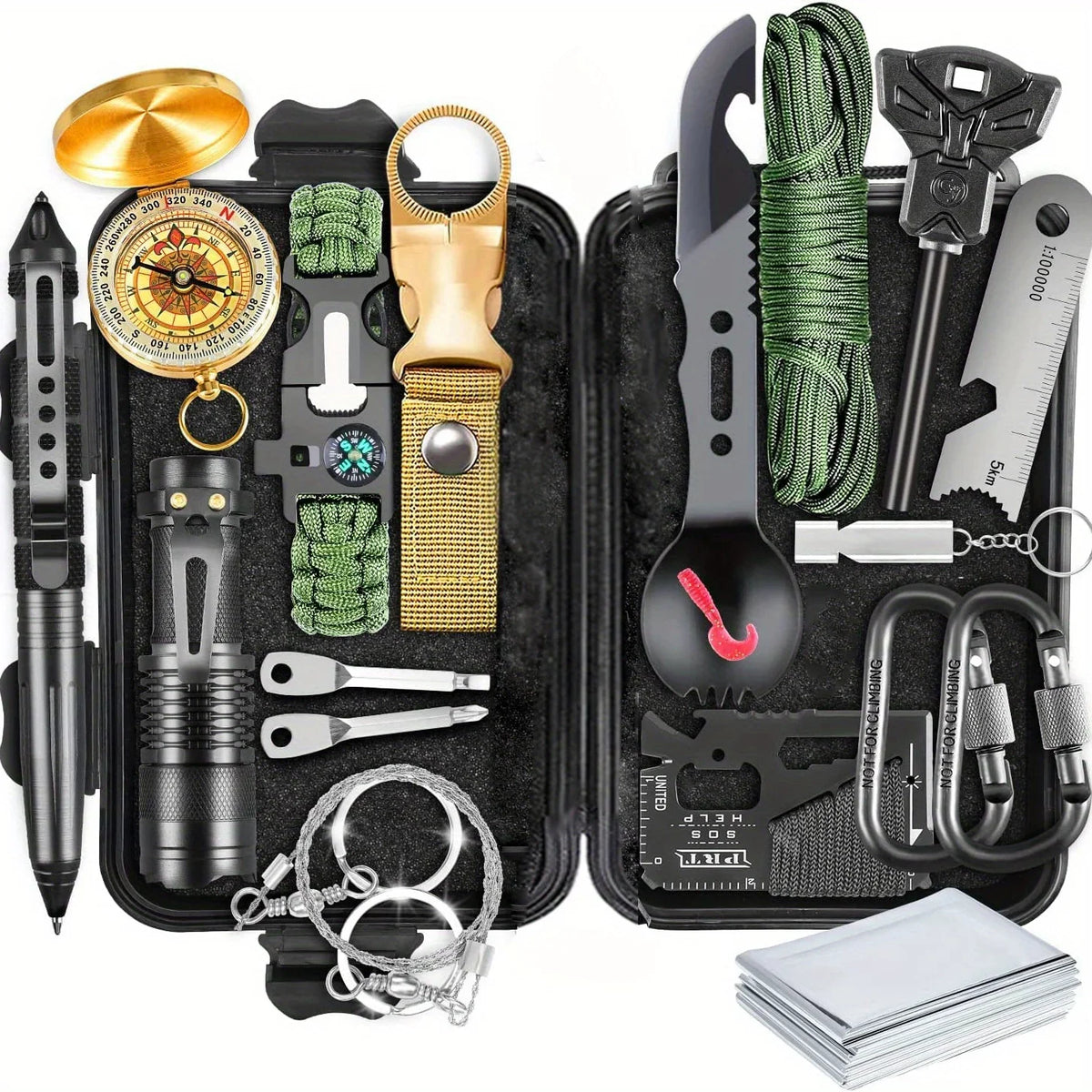 Fishing For Kits, Gift, Camping, Gift Emergency 1 Survival Outdoor Men In Father's 20 Birthday Equipment Husband For Dad Survival Hunting