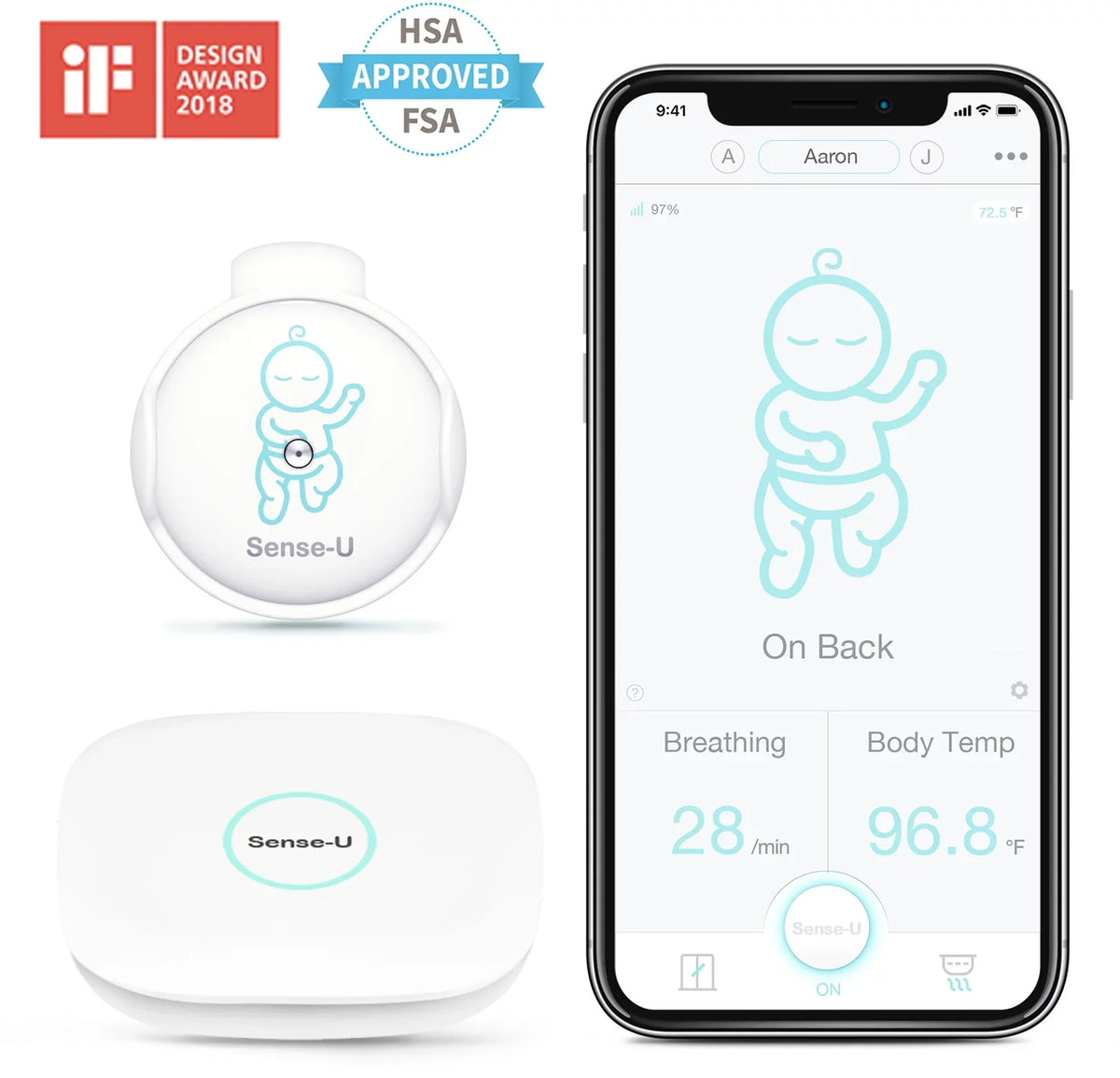 Abdominal with Notifies Temperatures, 3+Camera, Monitor Long Movement, Talk, You High/Low for 2-Way Range Smart Rollover, Sense-U Audio, Baby Monitor Video Baby Motion, Night No Vision, That Detected
