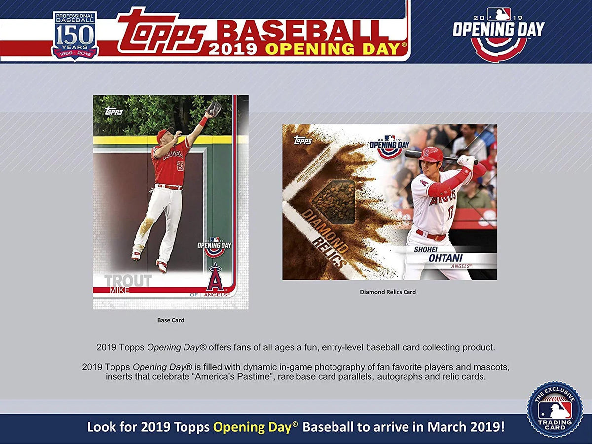 Topps Box Display Baseball Packs) (36 Opening Retail 2019 Day