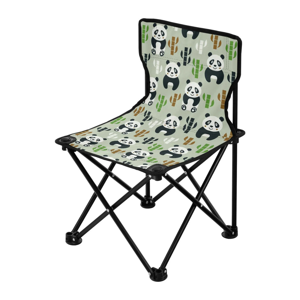 Outdoor with Fishing Chair 220LBS to Lawn Beach Folding Chair Chair Chair Portable Bag Bamboos Pandas and Support Camping Carry Cartoon