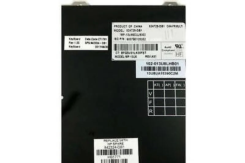 Silver Grade 1020 804214-001 - Like HP G1 New Backlit Folio Laptop Pre-Owned Keyboard A EliteBook