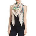 Color Adelaide Echo Pink/Multi Floral Square Scarf, Silk