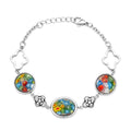 Stainless Glass Women Unique Shop for Bracelet Mom Jewelry Stylish Mothers for Costume Gifts Steel Size LC Oval Fashion Birthday Day 6.75"