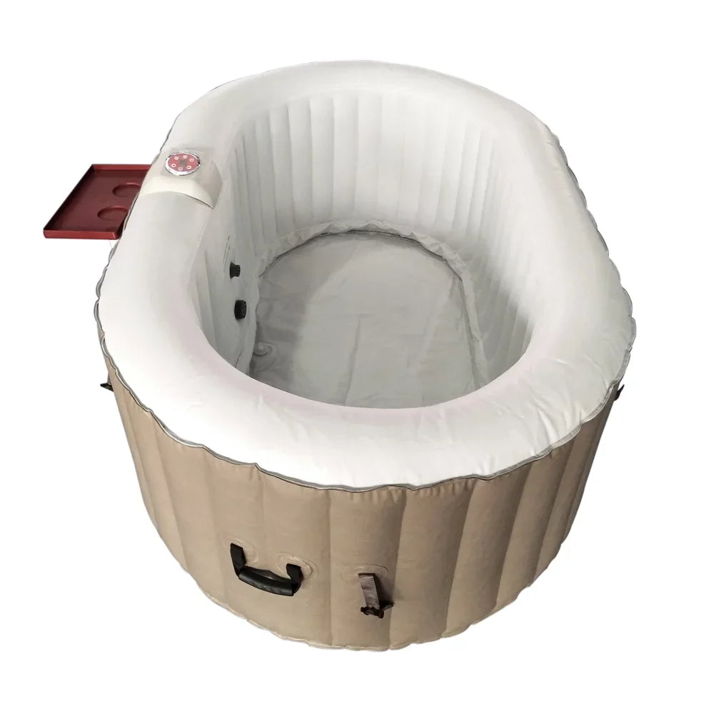 Person 145 ALEKO Cover Gallon with Oval 2 Hot Brown Jetted Inflatable Tub