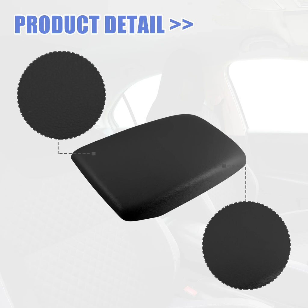 Car for Box Black Seat Highlander Cover Protector 2009-2014 Center Armrest Console Toyota Faux Leather