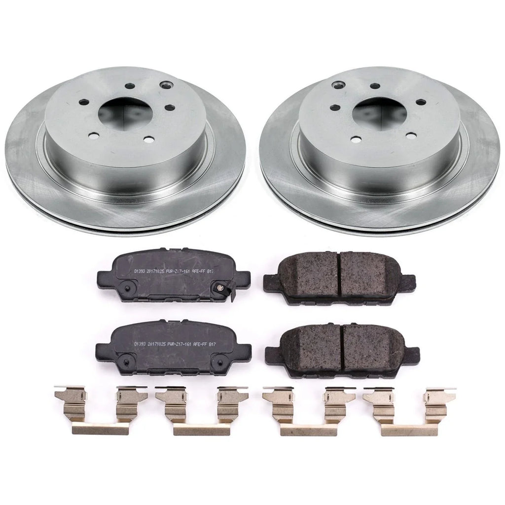 Replacement Stop Rotor QX60 and Pad Infiniti KOE8021 Stock 2019 Brake Kit Power Rear Fits