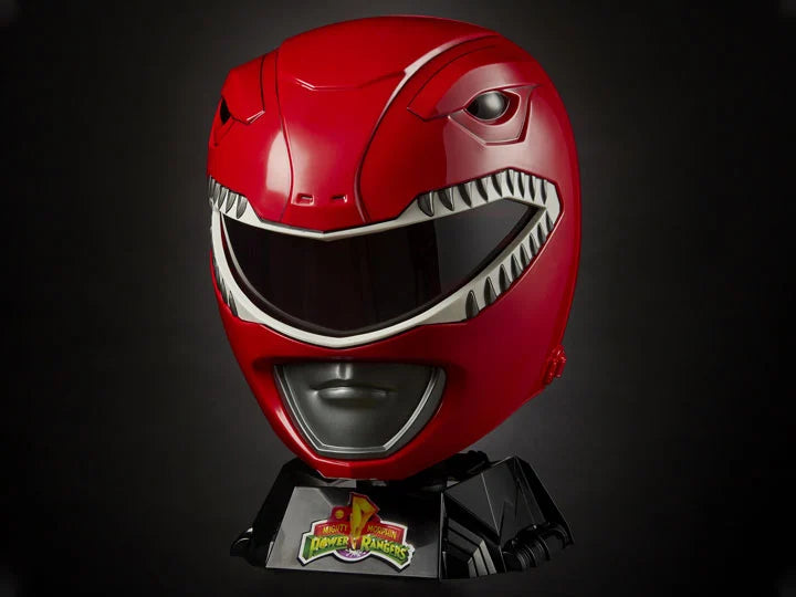 Wearable Ranger 1:1 Morphin Collection Helmet Lightning Mighty Red Rangers Power Scale