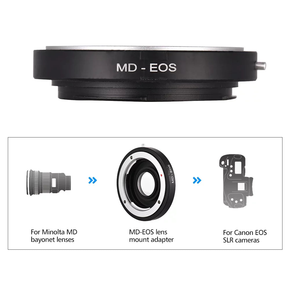 to Ring Lens OWSOO EF Corrective MD Fit Lens Adapter Minolta for for Mount with Lens Infinity Focus MD-