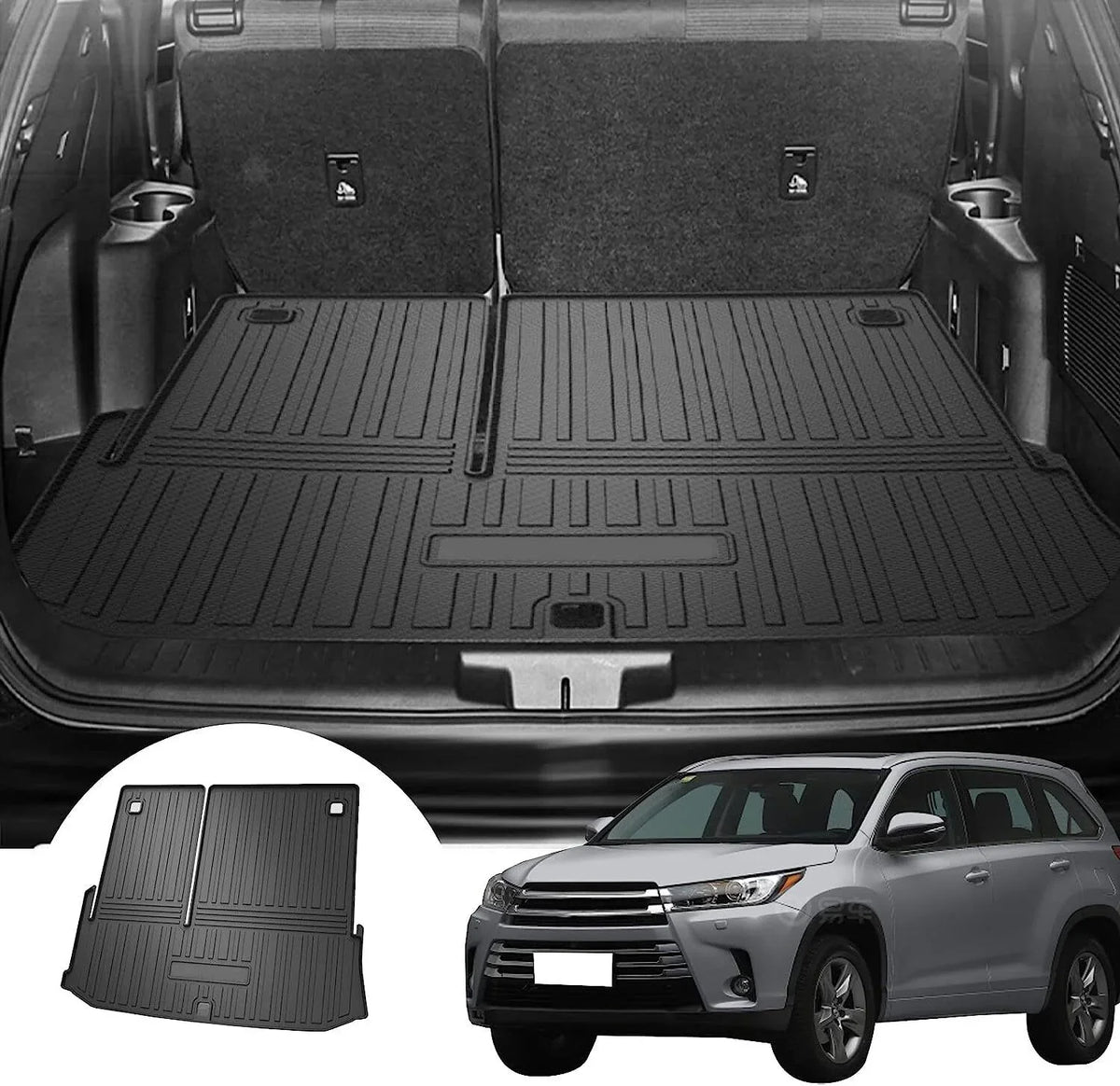 for Waterproof Mat Mats Trunk Liner 2020-2023 Highlander Custom Cargo Toyota