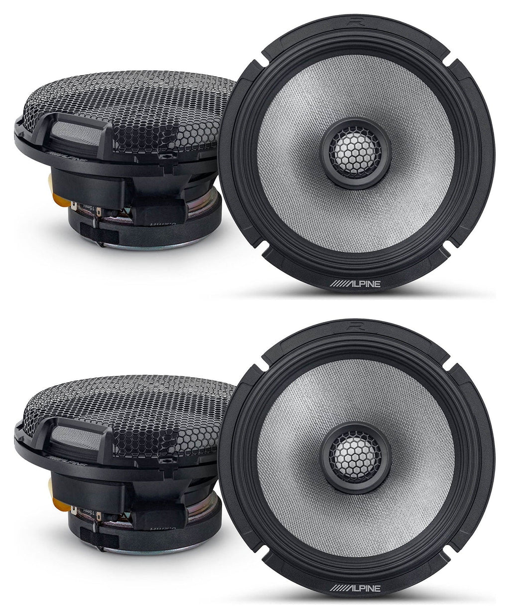 6.5" Audio 2-Way High-Resolution Alpine Certified (4) Speakers R2-S65 Car
