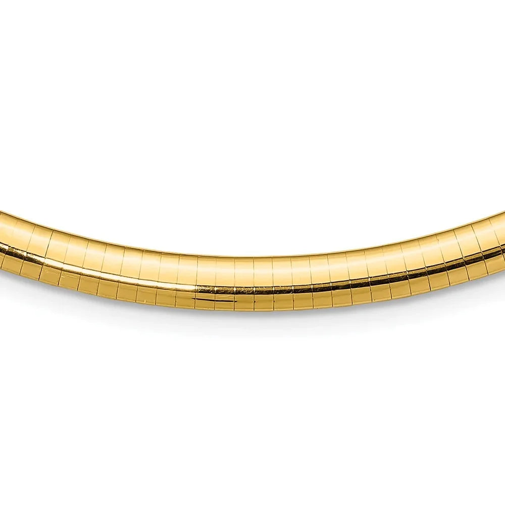 14k QODL6-18 Lightweight 6mm Necklace Omega