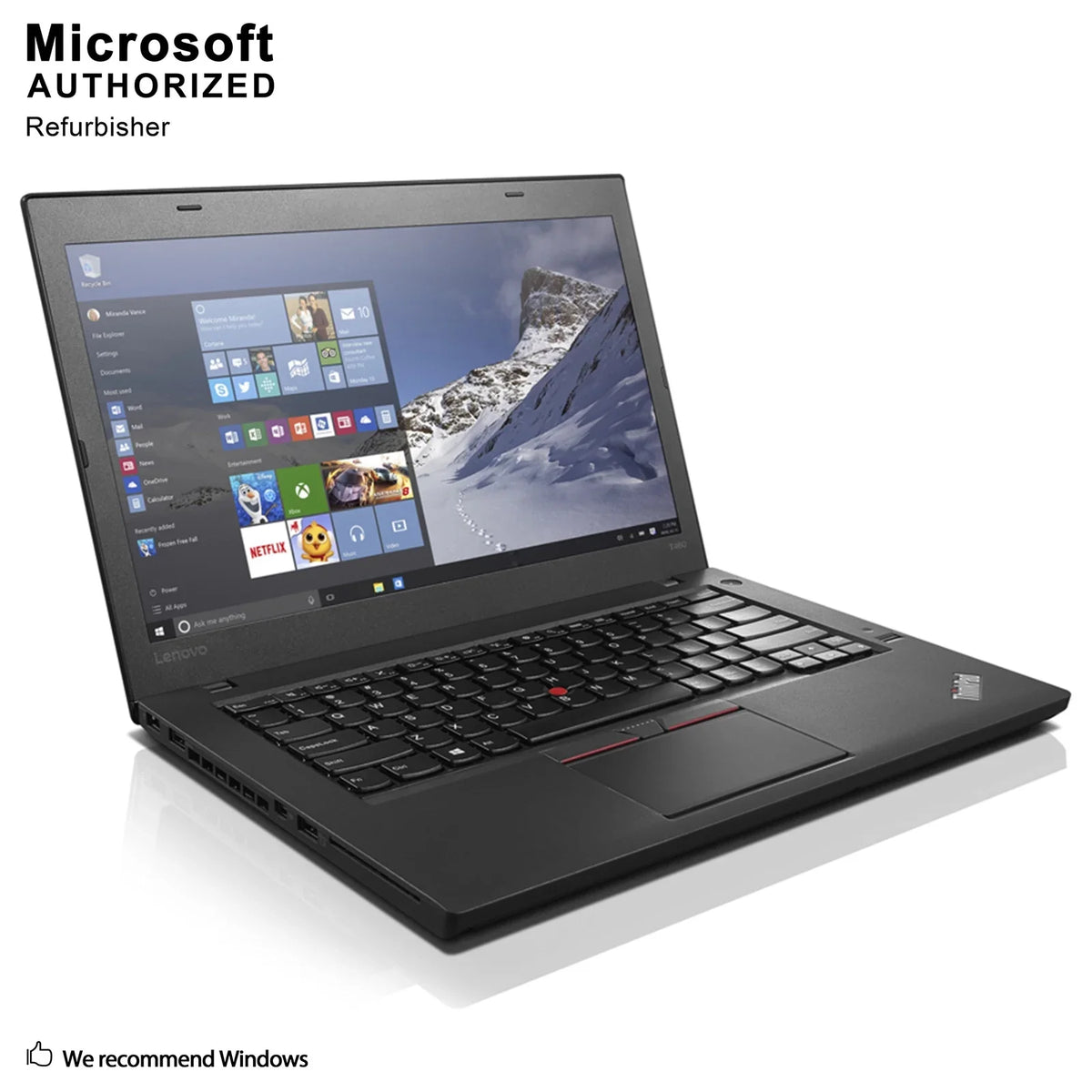 A Lenovo 500G, ThinkPad Languages Intel USB W10P64-Multi miniDP, Grade (EN/ES/FR) DDR3L, Used T460 Laptop, 3.0G, to HDMI, 8G 3.0, 14" Core I5-6300U Support up