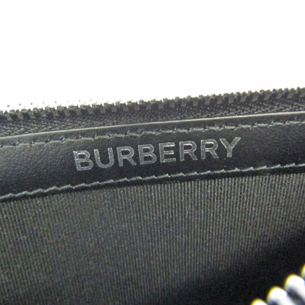 Pre-Owned 8051832 Card Burberry Coin Leather (Good) Case Case Black