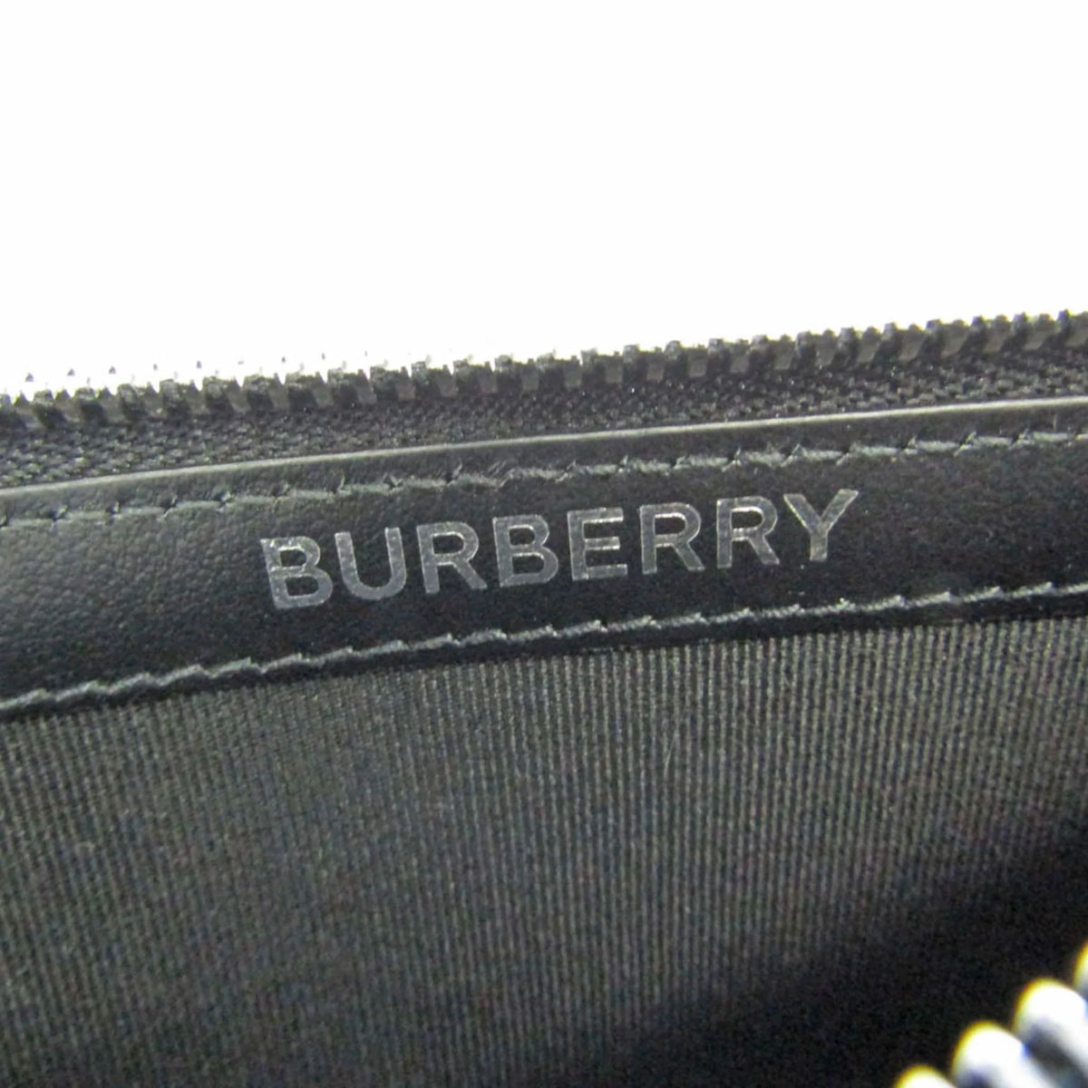 Pre-Owned 8051832 Card Burberry Coin Leather (Good) Case Case Black