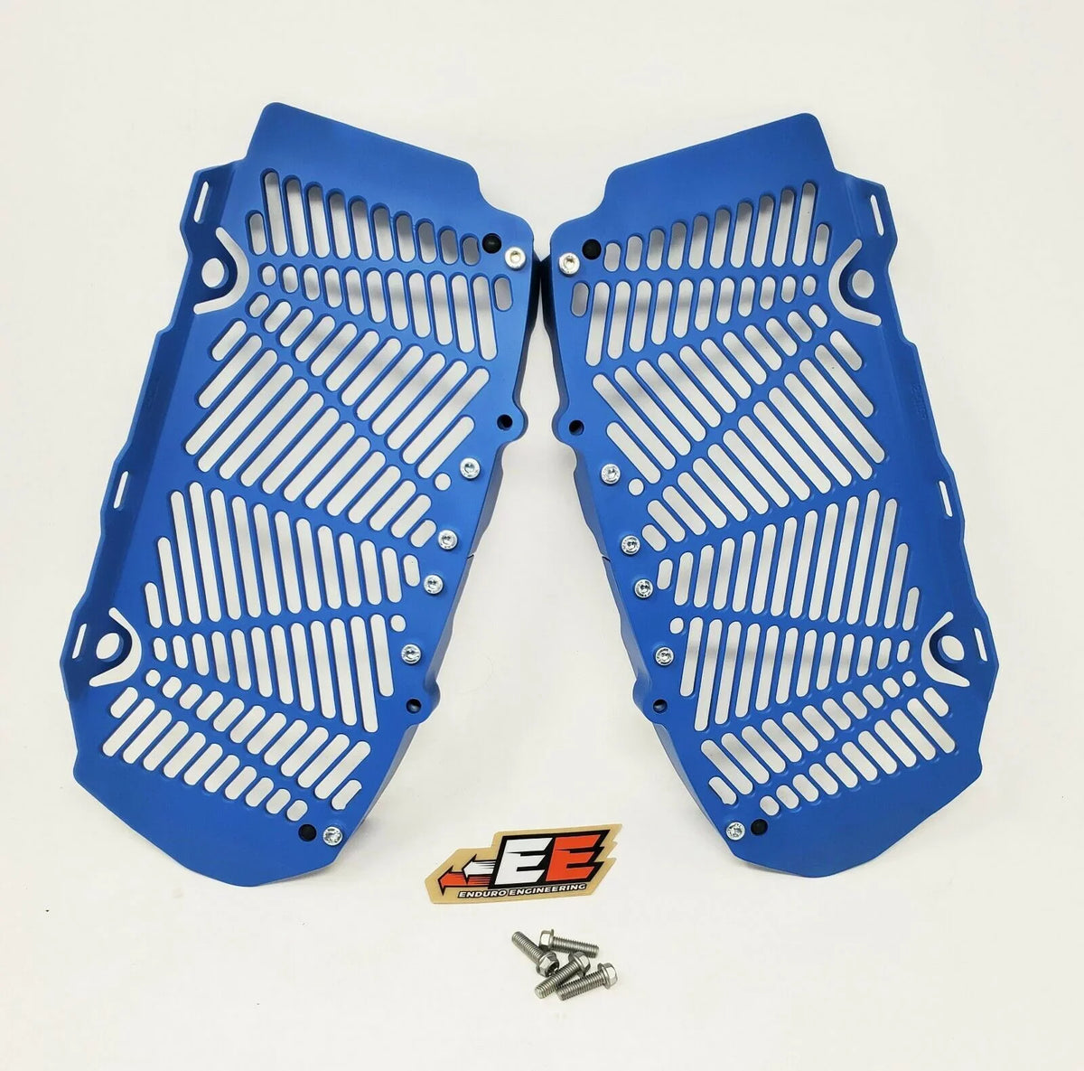 Blue 16-21 Enduro Radiator Guards Engineering KTM/Husqvarna Custom Billet for