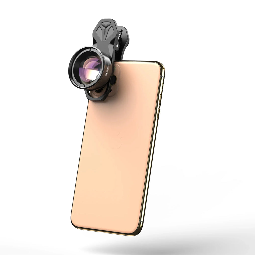 Aluminum External Shooting Lens Accessory Optical HD Distance Cellphone Multi-Layer 40MM-70MM Coated Macro Camera Detachable Clip Lens 4K Alloy