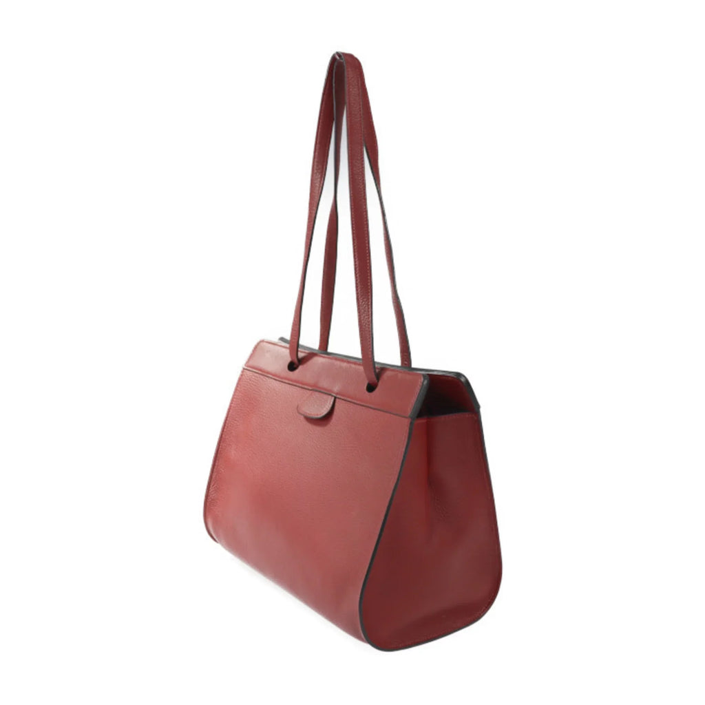 □E Museau stamp Ash (Good) Rouge Taurillon Shoulder bag HERMES Tote Hermes Pre-Owned Clemence