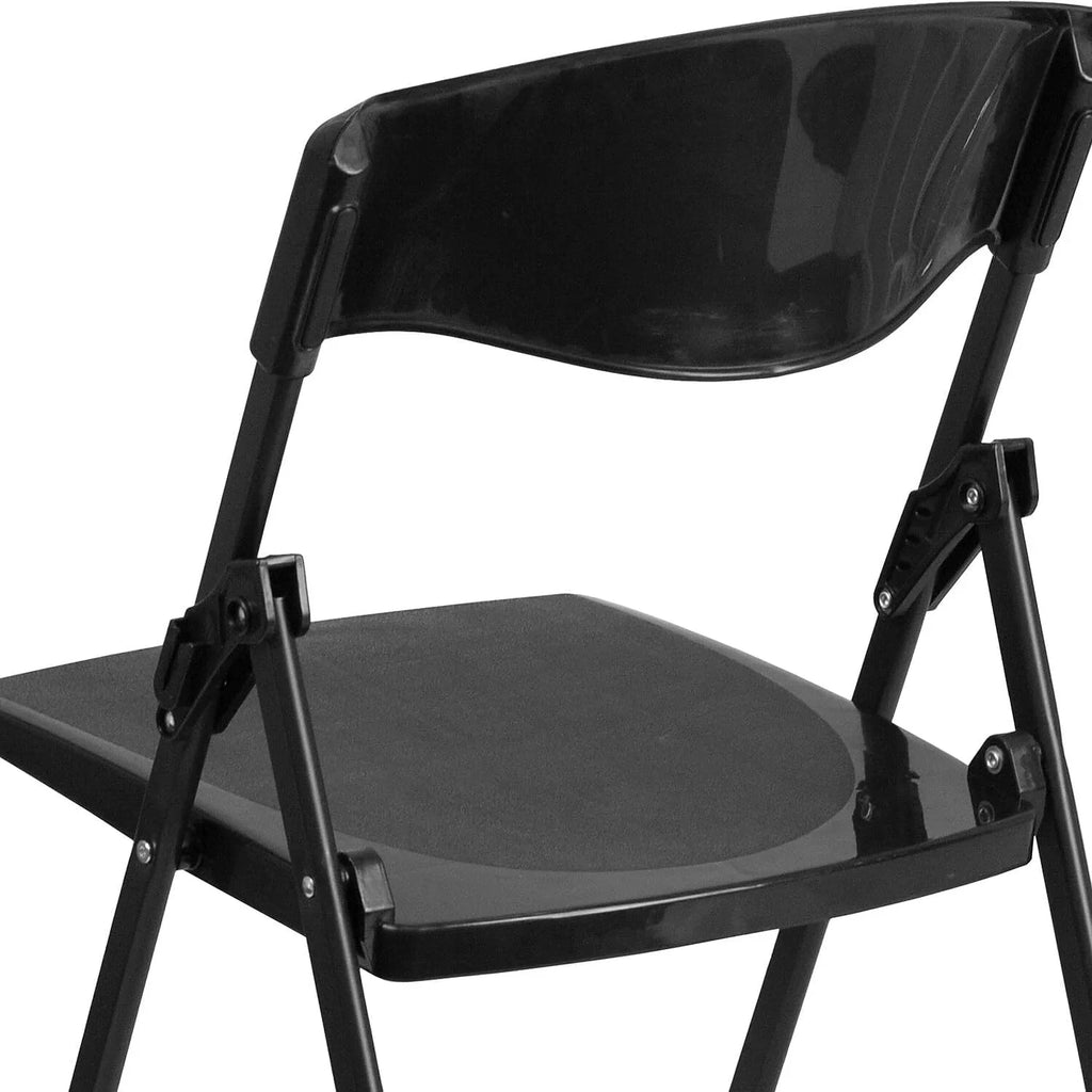 Folding Capacity With Black 6 Plastic Heavy 500 HERCULES Ganging Series Chair Built-In Duty Lb. Pack Brackets