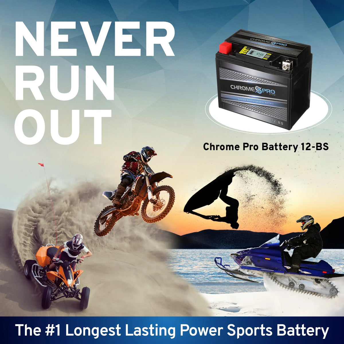 1000cc 2001 Volts,10 Chrome (12-bs Sealed for Ah, Suzuki Cca) Battery 12v, Battery Pro 180 Ytx12-bs 12 AGM iGel Gsx-r1000 Motorcycle