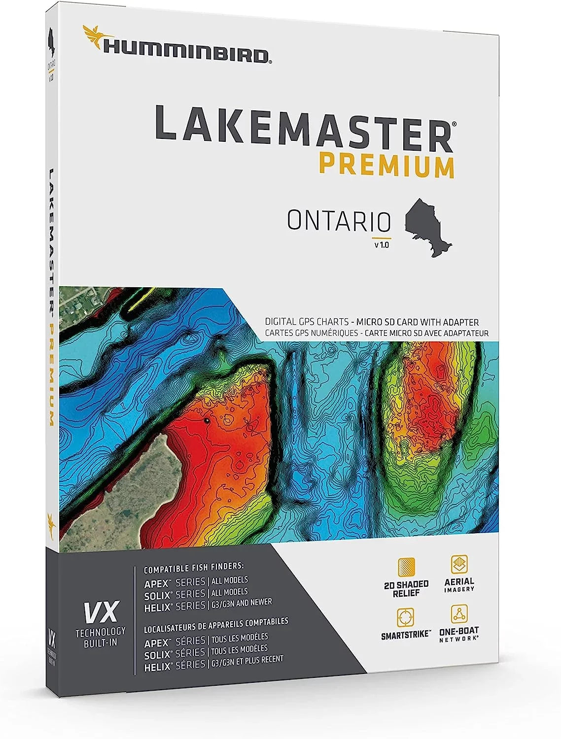 Ontario One VX LakeMaster Technology Humminbird V1 Premium Network Boat