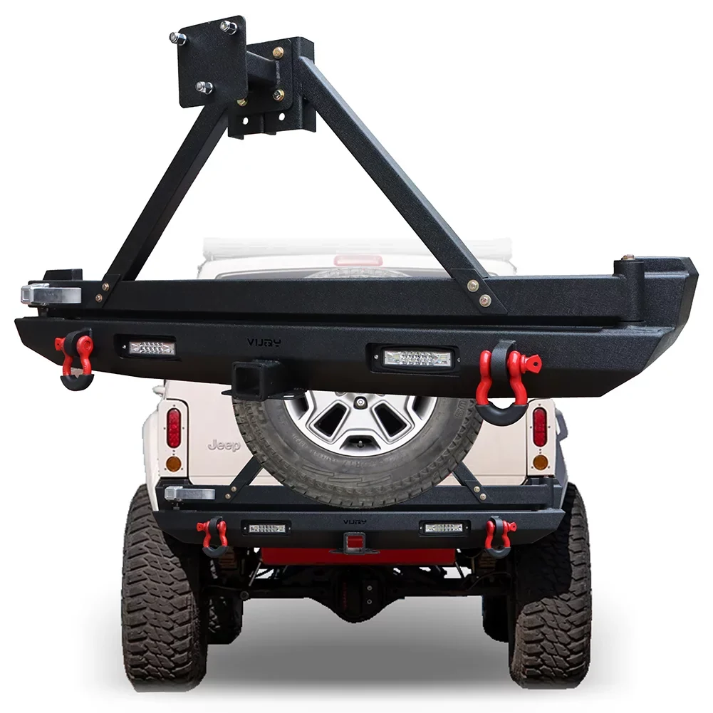 1984-2001 Lights Bumper Rear Cherokee For Steel Carrier XJ & W/Spare Ronghui Tire Jeep
