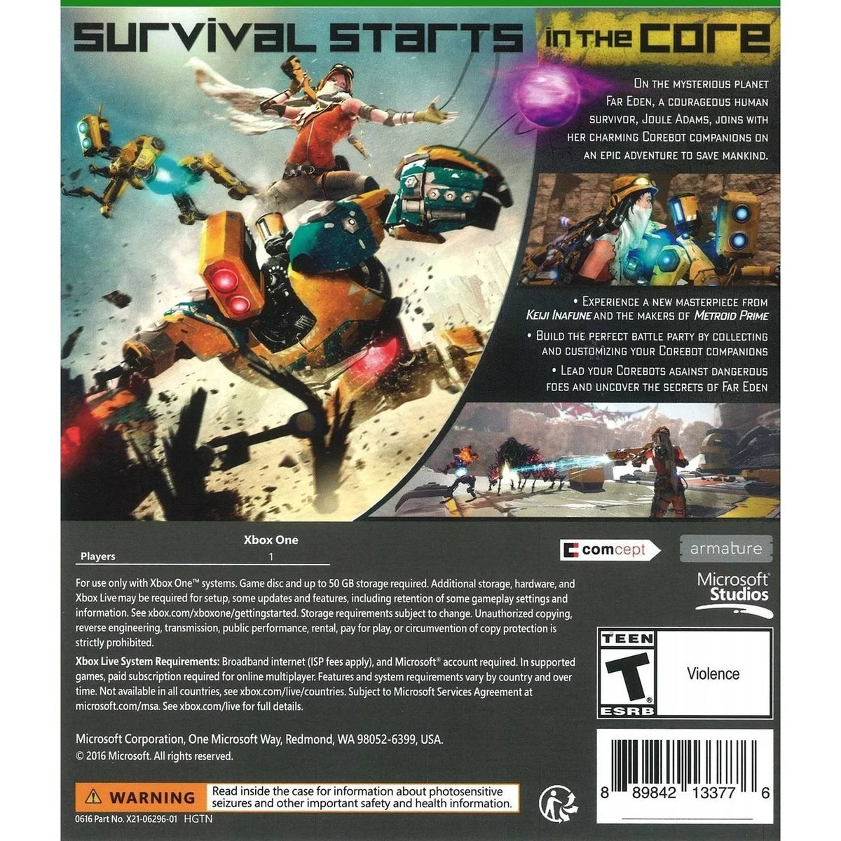 Recore, One, Microsoft, Xbox 889842133776