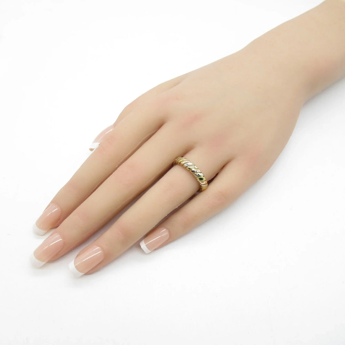 Pre-Owned BVLGARI (Yellow Ring (Good) Gold Gold) Gold Gold) K18PG(Rose Tubogas ring K18