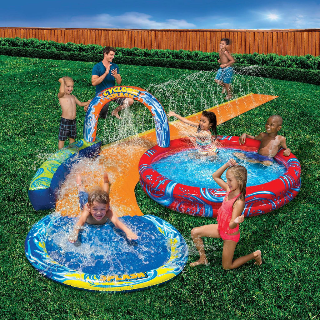 Splash Gloves Banzai & Battle Cyclone Bop Pack and Inflatable Bumpers Pool