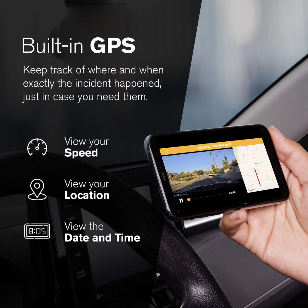 Wide Mode LCD Angle Screen, Range Pro 150 Dynamic with High Record Park G-Sensor Resolution Technology App, for with GPS 4K UHD 3" and Day/Night. Roadcam Lense, Degree Yada