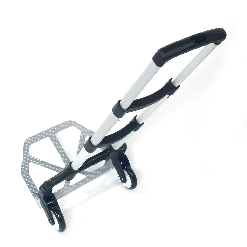 Foldable GoDecor Trolley, Telescopic for Rod, with Black Portable Luggage, Carry