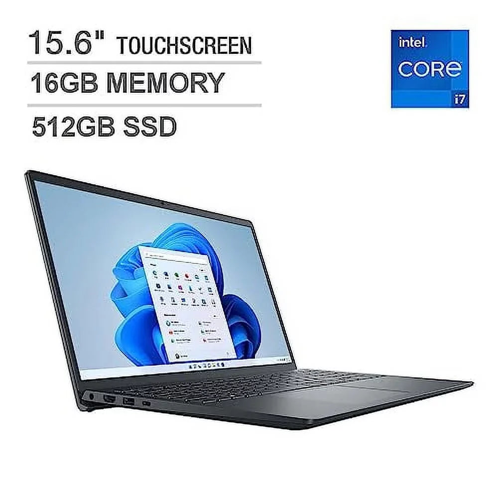 PCIe Home Dell 512GB 15" 11 15.6" Xe Gen 2023 DDR4 | M.2 Windows to 3530 NVMe SSD, 5.0 Touchscreen 13th Iris Core 16GB GHz, Inspiron RAM, Graphics, up Computer Intel Laptop Intel i7-1355U