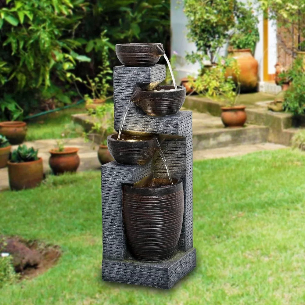 Resin outdoor Cliffdell Light With Fountain