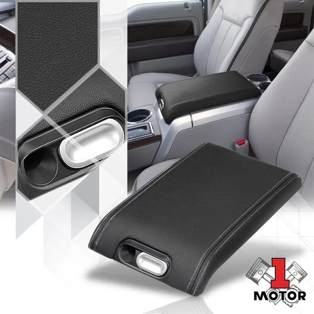 Ford Console Assembly Lid 09-14 Mark Center Black F150/Lincoln LT Armrest for