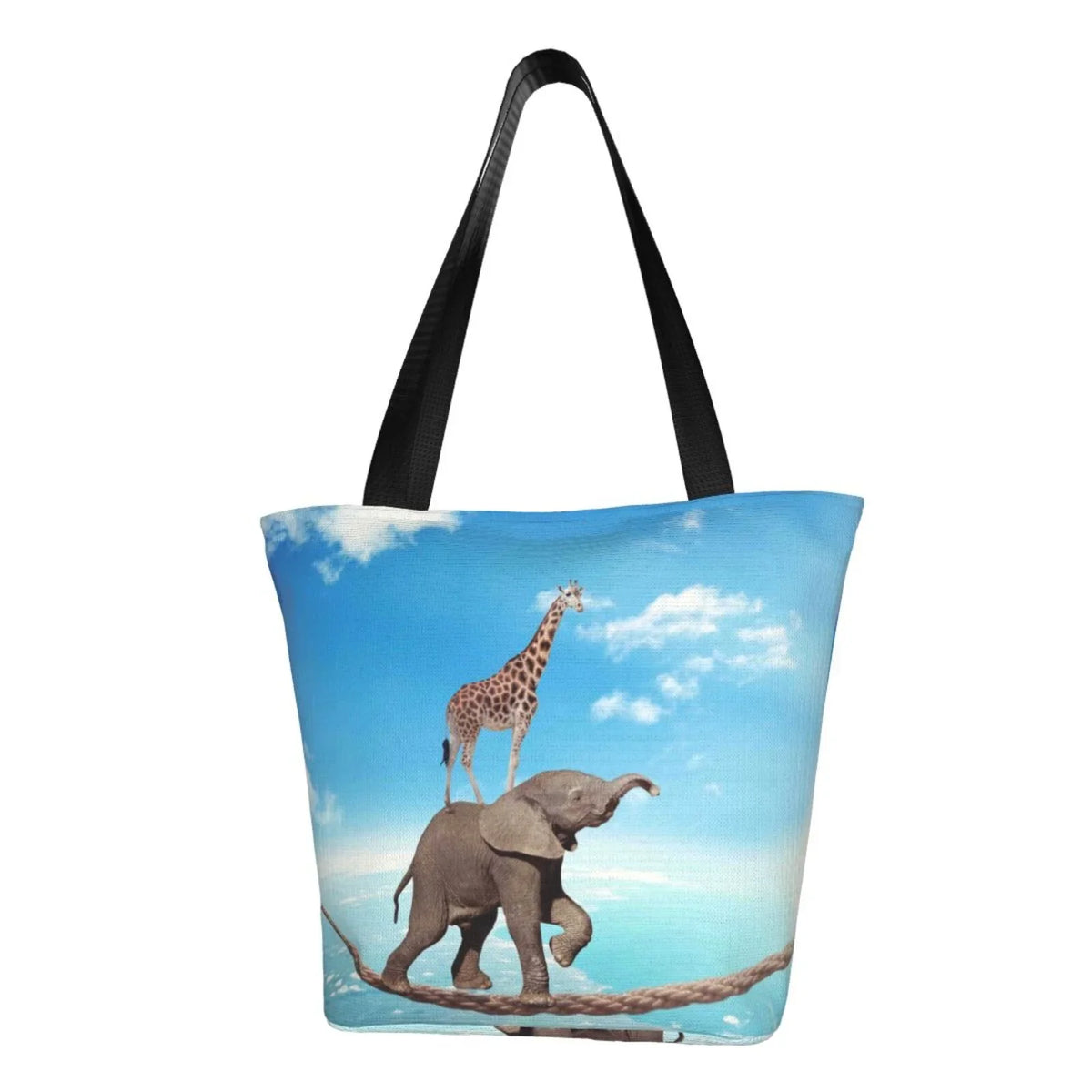 High Shopping Fear Bag,Shoulder On Lukts Tote Bag Walking Rope Elephant Women'S Overcomes Handbags By Capacity Bag Giraffe Large Hobos